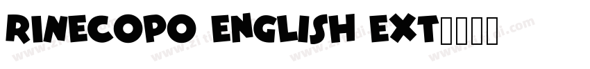 RINECOPO English Ext字体转换